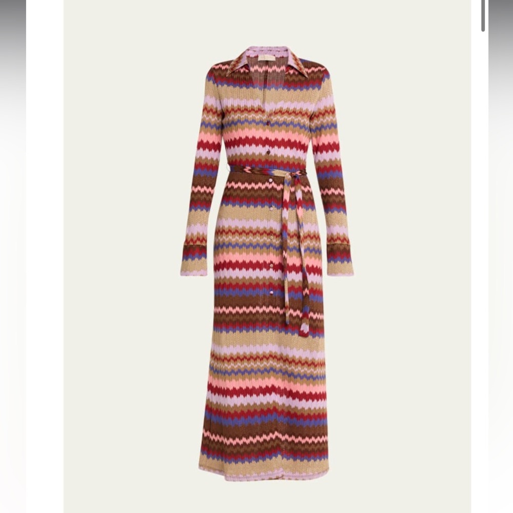 Ramy Brook Galilea Chevron Knit Dress